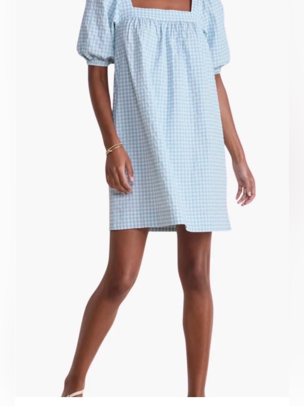 NEW Vineyard Vines
Harbor Dress Juliette
Gingham Puff Sleeve
Square Neck XS